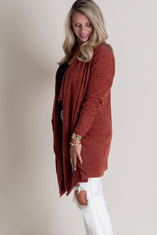 Falling In Love Draped Cardigan