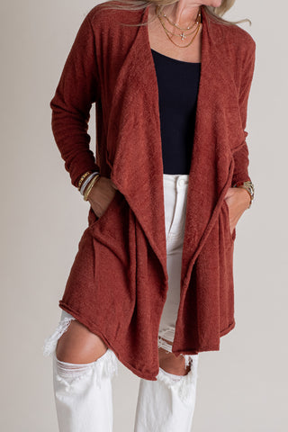 Falling In Love Draped Cardigan