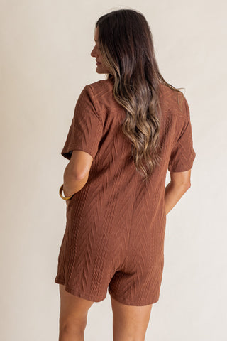 Fall Into Autumn Button Down Romper *Final Sale*