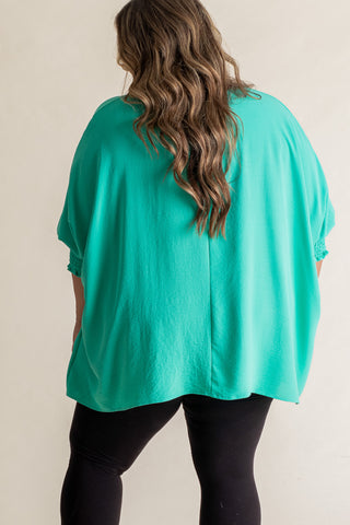 Live This Way Smocked Sleeve Top