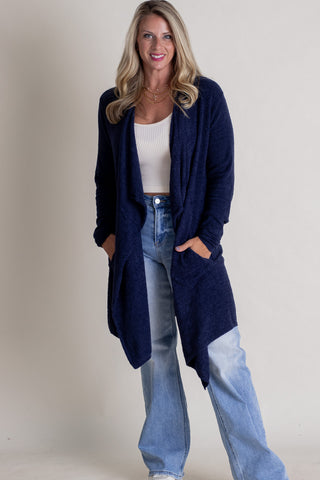 Falling In Love Draped Cardigan