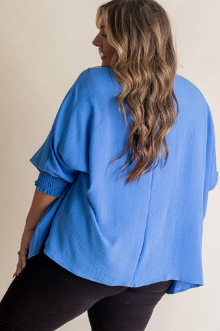 Live This Way Smocked Sleeve Top