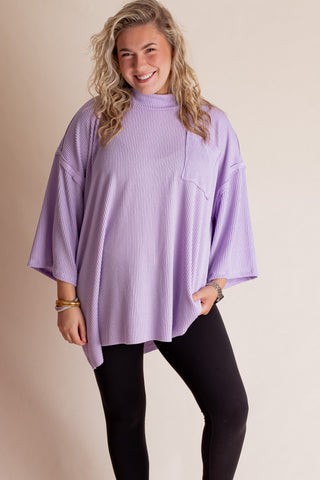 Only Go Forwards Oversized Urban Ribbed Tunic