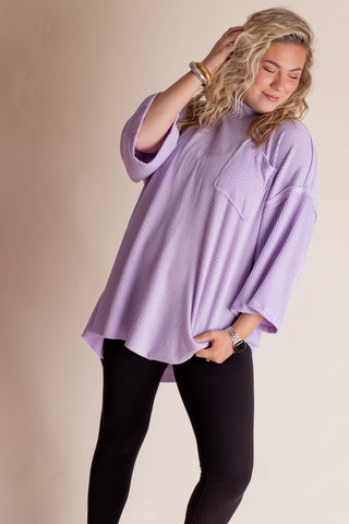 Only Go Forwards Oversized Urban Ribbed Tunic