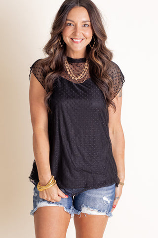 Bayside Sheer Sleeveless Top *Final Sale*