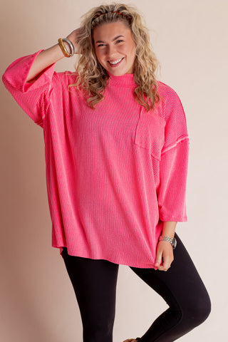 Only Go Forwards Oversized Urban Ribbed Tunic