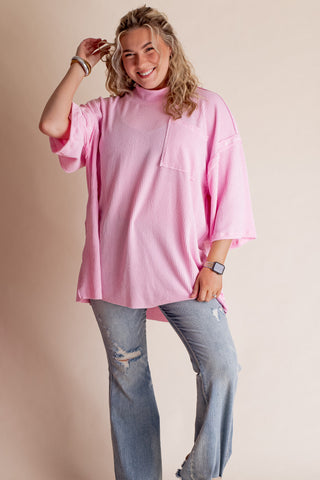 Only Go Forwards Oversized Urban Ribbed Tunic