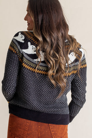 Ghouls Rule Round Neck Sweater *Final Sale*