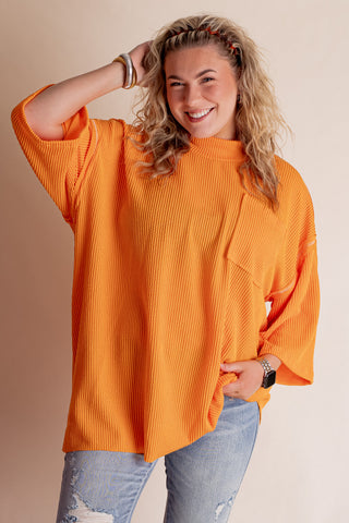 Only Go Forwards Oversized Urban Ribbed Tunic