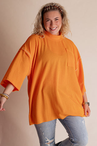 Only Go Forwards Oversized Urban Ribbed Tunic