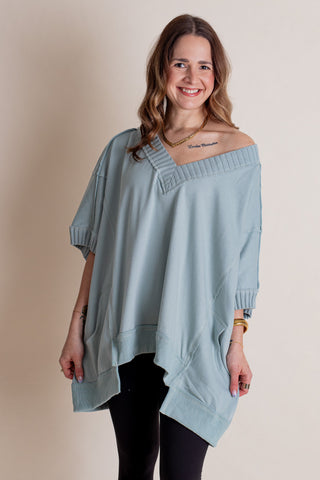 In The Wind V Neck Top *Final Sale*