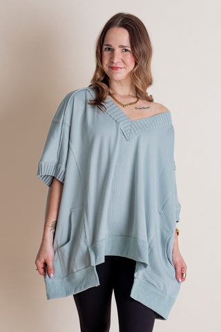 In The Wind V Neck Top *Final Sale*