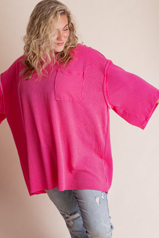 Only Go Forwards Oversized Urban Ribbed Tunic