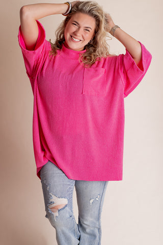 Only Go Forwards Oversized Urban Ribbed Tunic