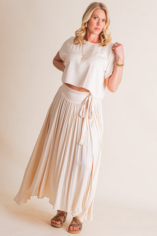 Hold The Sun Top and Skirt Set