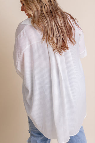 Close To You Button Down Top - CURVY *Final Sale*