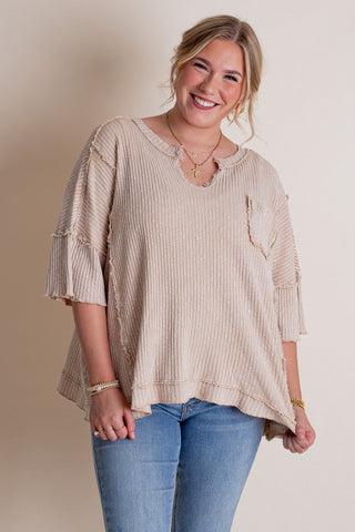 Sweetest Rush Mineral Wash Top *Final Sale*