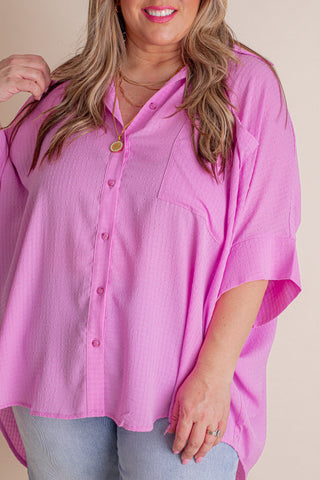 Close To You Button Down Top - CURVY *Final Sale*