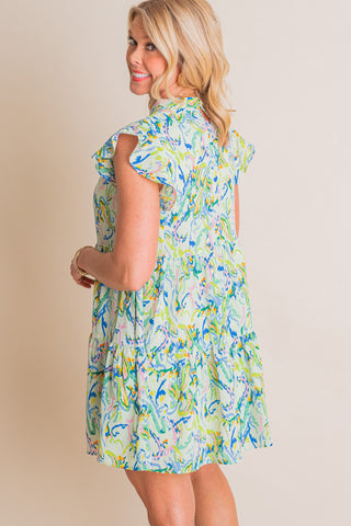 Seasons Delight Ruffle Sleeve Dress *Final Sale*