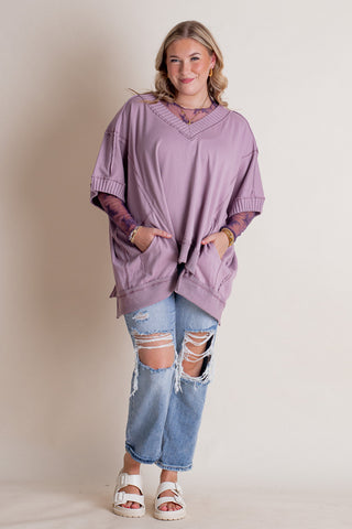 In The Wind V Neck Top *Final Sale*