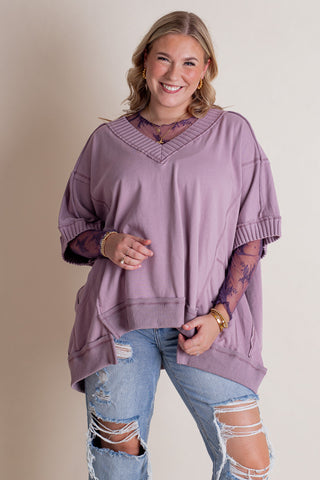 In The Wind V Neck Top *Final Sale*