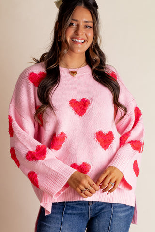 Steady Heart Embroidered Sweater