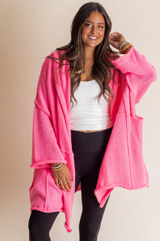 Keep Shining Hooded Cardigan