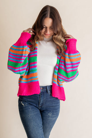 Build Me Up Chunky Knit Cardigan