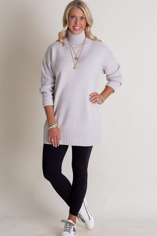 Cuddle Me Up Turtle Neck Sweater Dress