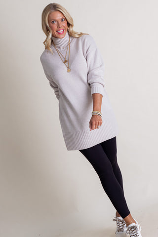 Cuddle Me Up Turtle Neck Sweater Dress