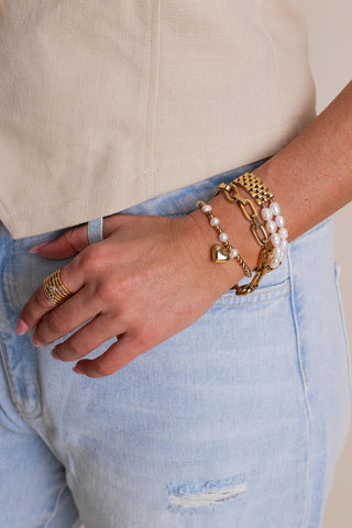 Ann Stretch Pearl Bracelet