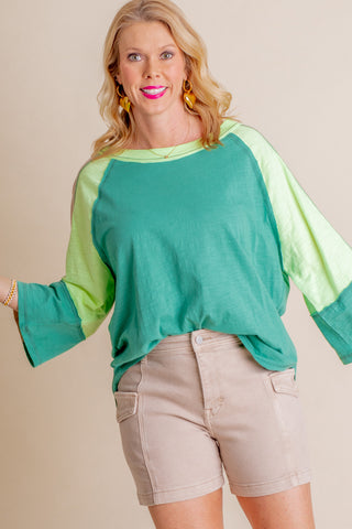 Always Fearless Color Block Top *Final Sale*