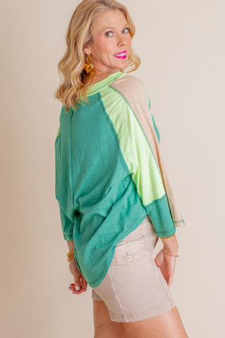 Always Fearless Color Block Top *Final Sale*