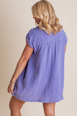 Kick It With Me Button Down Tunic *Final Sale*