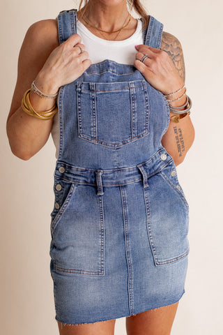 Linley High Waist Overall Dress