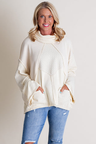 This Kiss Cowl Neck Top