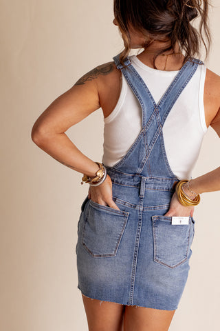 Linley High Waist Overall Dress