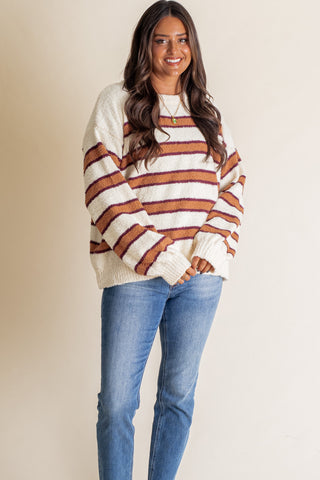 Walk The Line Striped Sweater