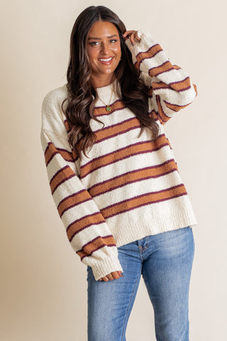 Walk The Line Striped Sweater