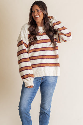 Walk The Line Striped Sweater