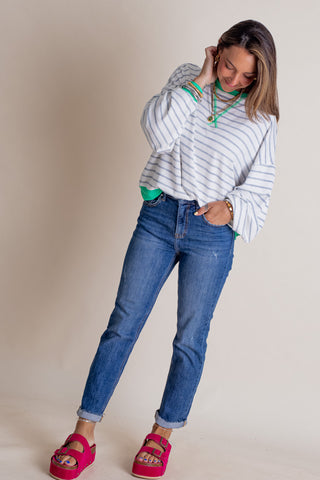 Shine So Bright Drop Shoulder Sweatshirt