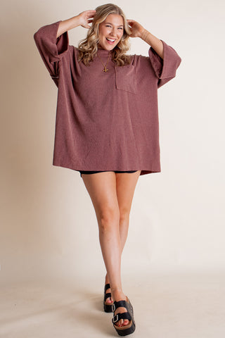 Only Go Forwards Oversized Urban Ribbed Tunic