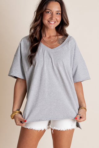 On The Edge V-Neck Top *Final Sale*