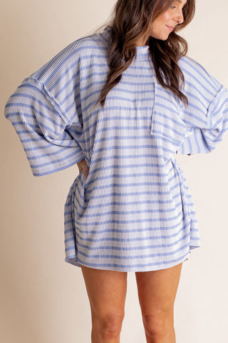 Only Go Forwards Oversized Striped Top