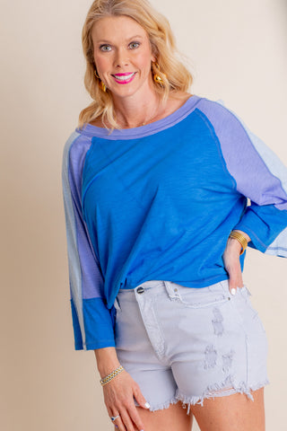 Always Fearless Color Block Top *Final Sale*