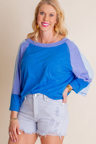 Always Fearless Color Block Top *Final Sale*