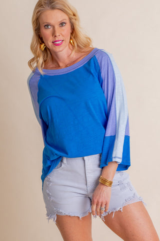 Always Fearless Color Block Top *Final Sale*