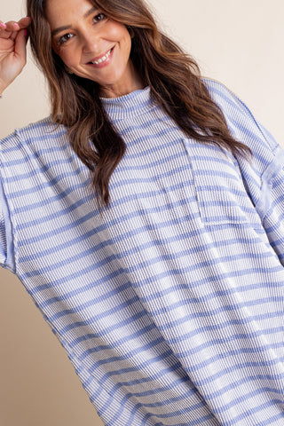 Only Go Forwards Oversized Striped Top