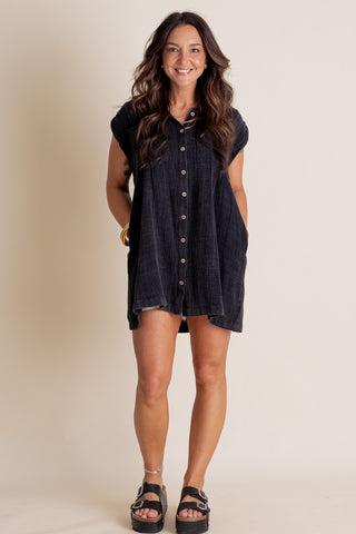 Kick It With Me Button Down Tunic *Final Sale*