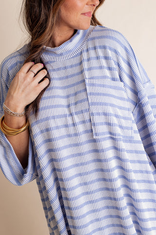 Only Go Forwards Oversized Striped Top